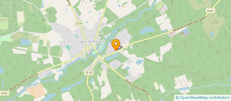 localisation de l'entreprise MADAME NATHALIE TURQUET  LIGNY-LE-RIBAULT