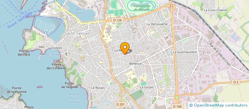 localisation de l'entreprise MADAME NATHALIE URVOY  SAINT-MALO