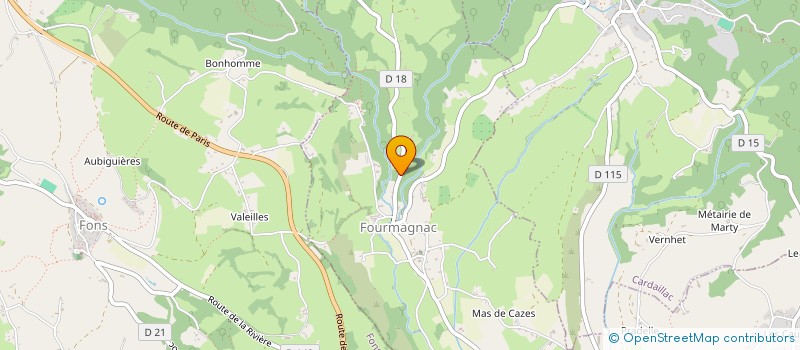 localisation de l'entreprise MADAME NATHALIE VABRE à CARDAILLAC