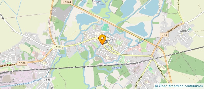 localisation de l'entreprise MADAME NATHALIE VAESKEN à LA FERE