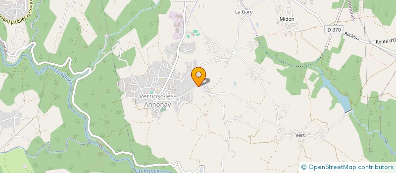 localisation de l'entreprise MADAME NATHALIE VALENCONY  VERNOSC-LES-ANNONAY
