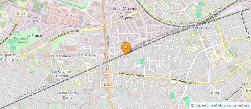 localisation de l'entreprise MADAME NATHALIE VALLE  ARGENTEUIL