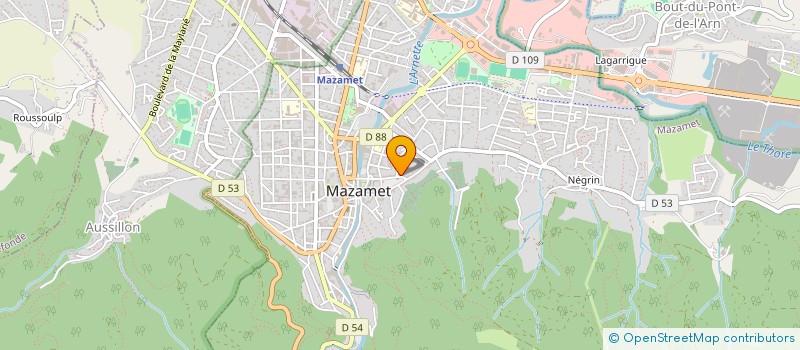localisation de l'entreprise MADAME NATHALIE VALLEE à MAZAMET