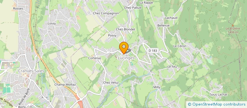 localisation de l'entreprise MADAME NATHALIE VALLERAY à LUCINGES