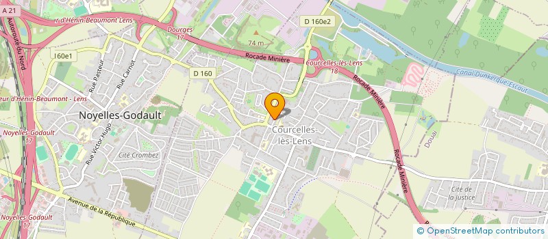 localisation de l'entreprise MADAME NATHALIE VAN BECELAERE à COURCELLES-LES-LENS