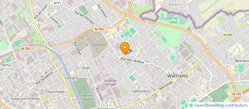 localisation de l'entreprise MADAME NATHALIE VANDEPUTTE  WATTRELOS