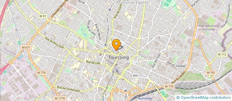 localisation de l'entreprise MADAME NATHALIE VANDEWALLE  TOURCOING