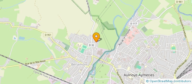 localisation de l'entreprise MADAME NATHALIE VANDOIS  BERLAIMONT