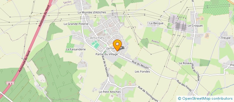 localisation de l'entreprise MADAME NATHALIE VANHAUTTE  ATTICHES