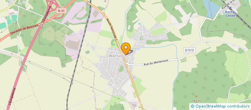 localisation de l'entreprise MADAME NATHALIE VANTREPOL  WARLUIS