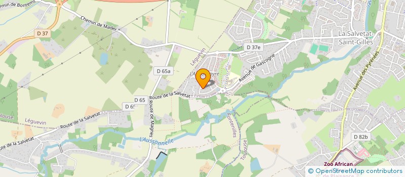 localisation de l'entreprise MADAME NATHALIE VANZO  LA SALVETAT-SAINT-GILLES