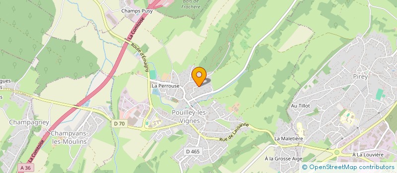 localisation de l'entreprise MADAME NATHALIE VARDANEGA  POUILLEY-LES-VIGNES