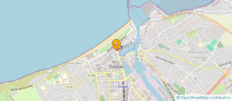 localisation de l'entreprise MADAME NATHALIE VASSELIN  DIEPPE