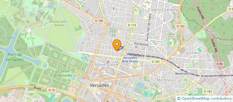localisation de l'entreprise MADAME NATHALIE VAUTRIN à VERSAILLES