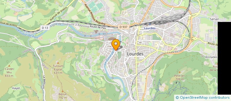 localisation de l'entreprise MADAME NATHALIE VERGEZ à LOURDES