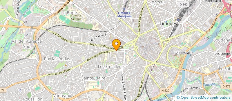 localisation de l'entreprise MADAME NATHALIE VERGNAUD à LIMOGES