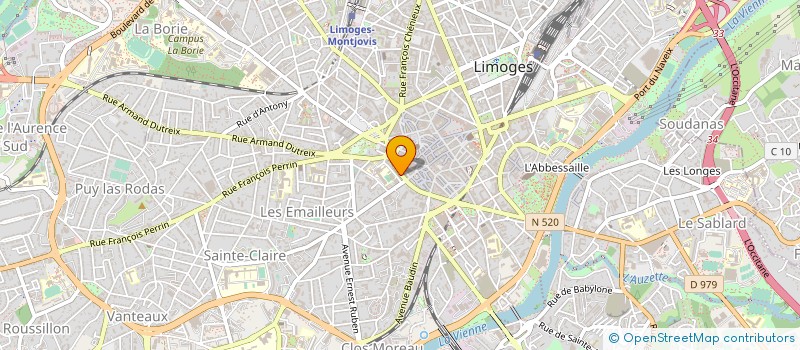 localisation de l'entreprise MADAME NATHALIE VERGNAUD à LIMOGES