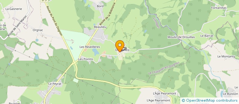 localisation de l'entreprise MADAME NATHALIE VERGNOUX à LE CHATENET EN DOGNON