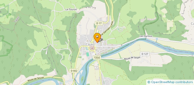 localisation de l'entreprise MADAME NATHALIE VERINES  CAJARC