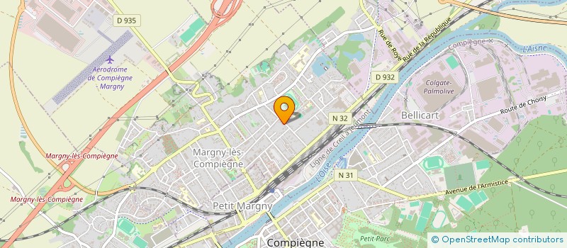 localisation de l'entreprise MADAME NATHALIE VERMAND  MARGNY-LES-COMPIEGNE