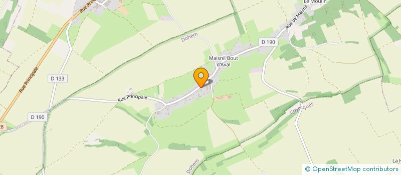 localisation de l'entreprise MADAME NATHALIE VERMERSCH  ACQUIN-WESTBECOURT