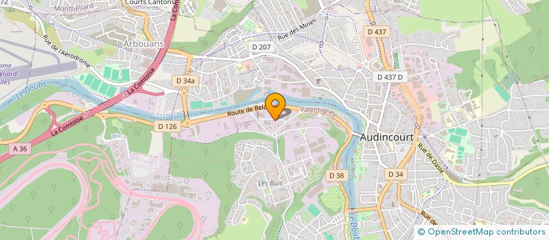 localisation de l'entreprise MADAME NATHALIE VERNET  VALENTIGNEY