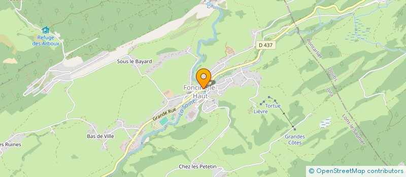 localisation de l'entreprise MADAME NATHALIE VERNIN  FONCINE-LE-HAUT