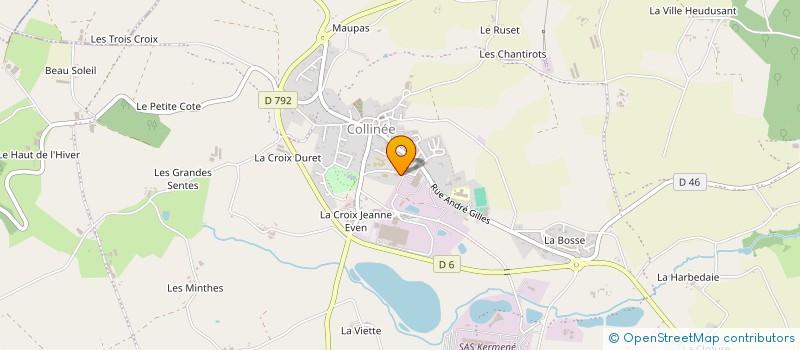 localisation de l'entreprise MADAME NATHALIE VETEL à LE MENE