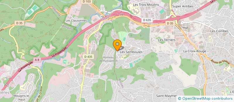 localisation de l'entreprise MADAME NATHALIE VEYLAND  ANTIBES