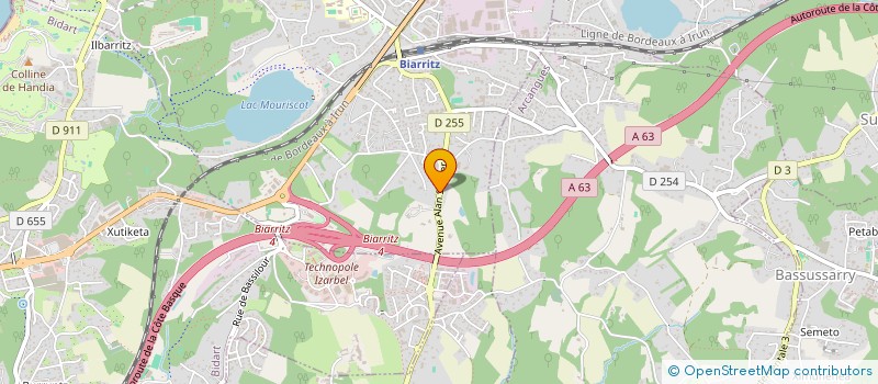 localisation de l'entreprise MADAME NATHALIE VEYRET à BIARRITZ