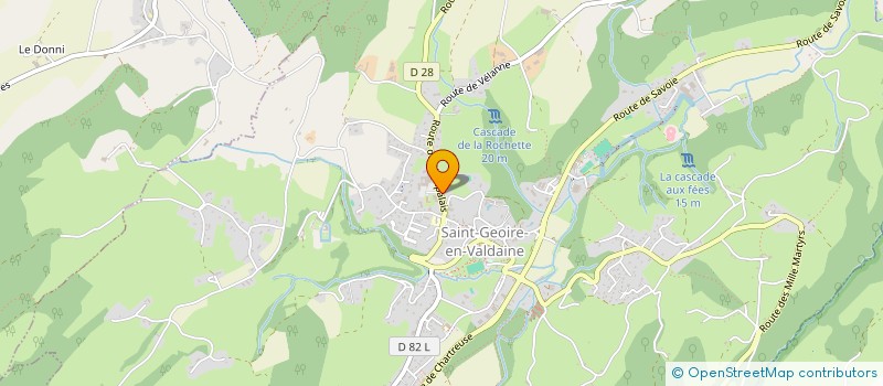 localisation de l'entreprise MADAME NATHALIE VIAL  SAINT-GEOIRE-EN-VALDAINE