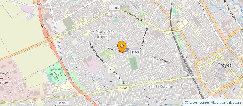 localisation de l'entreprise MADAME NATHALIE VIARD  SAINTE-SAVINE