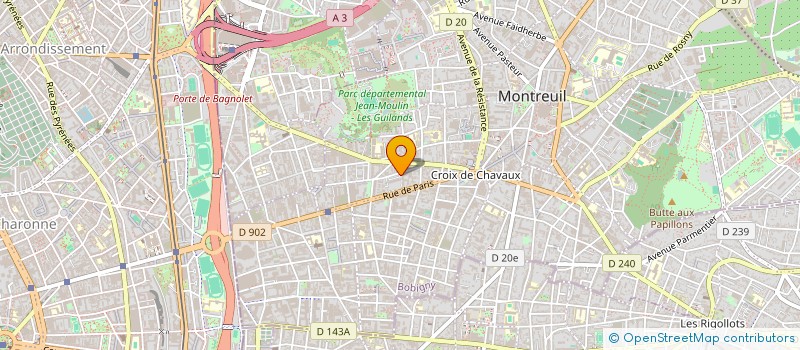 localisation de l'entreprise MADAME NATHALIE VICTOIRE  MONTREUIL
