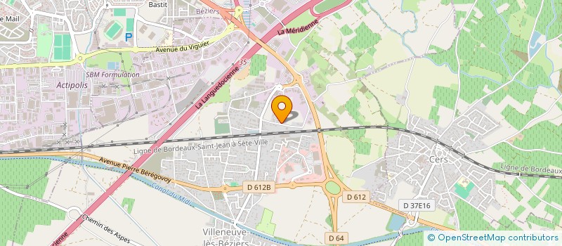 localisation de l'entreprise MADAME NATHALIE VIDAL à VILLENEUVE-LES-BEZIERS