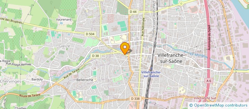 localisation de l'entreprise MADAME NATHALIE VIDAL  VILLEFRANCHE-SUR-SAONE