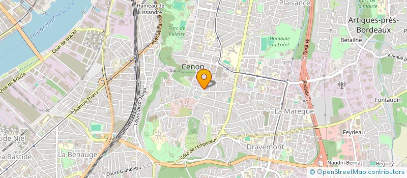 localisation de l'entreprise MADAME NATHALIE VIDAL  CENON