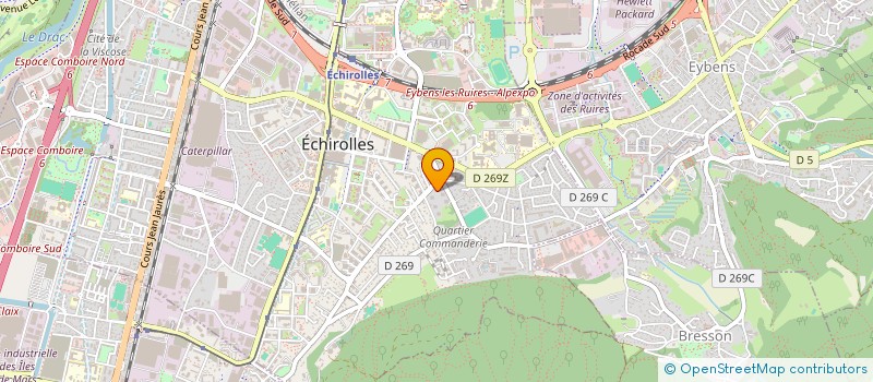 localisation de l'entreprise MADAME NATHALIE VIEIRA  ECHIROLLES