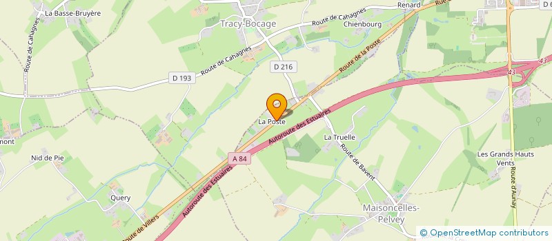 localisation de l'entreprise MADAME NATHALIE VIEL  TRACY-BOCAGE