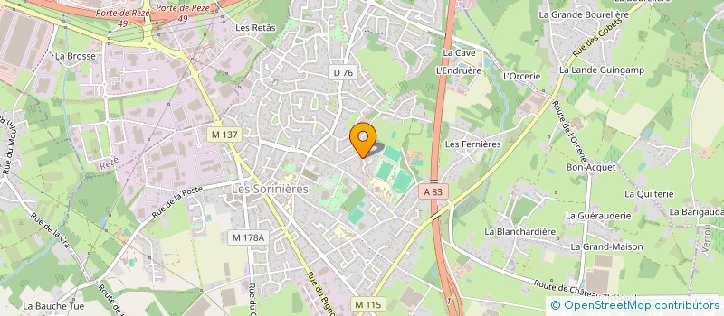localisation de l'entreprise MADAME NATHALIE VIGIER à LES SORINIERES