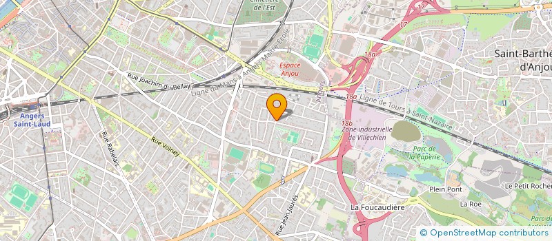 localisation de l'entreprise MADAME NATHALIE VIGNAUD à ANGERS