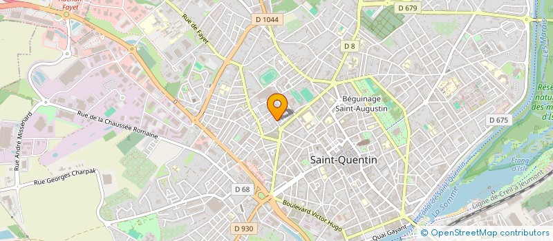 localisation de l'entreprise MADAME NATHALIE VIGNY à SAINT-QUENTIN