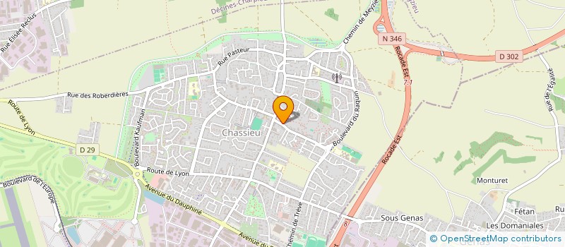 localisation de l'entreprise MADAME NATHALIE VILLARD  CHASSIEU