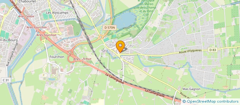 localisation de l'entreprise MADAME NATHALIE VILLEVIEILLE  ARLES