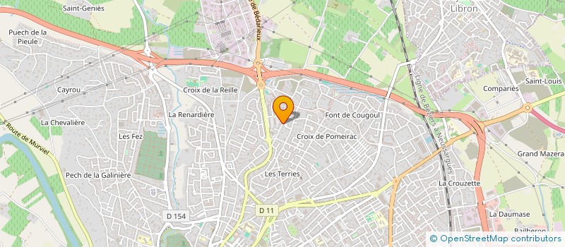 localisation de l'entreprise MADAME NATHALIE VINCENT à BEZIERS