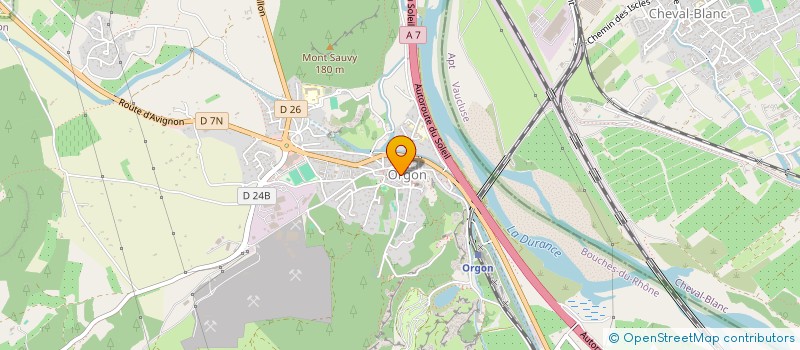 localisation de l'entreprise MADAME NATHALIE VIRIOT  ORGON