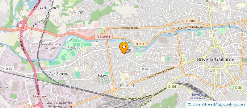 localisation de l'entreprise MADAME NATHALIE VIVES  BRIVE-LA-GAILLARDE