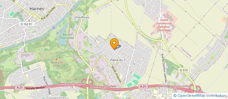 localisation de l'entreprise MADAME NATHALIE VIVEY  MONTIGNY-EN-GOHELLE