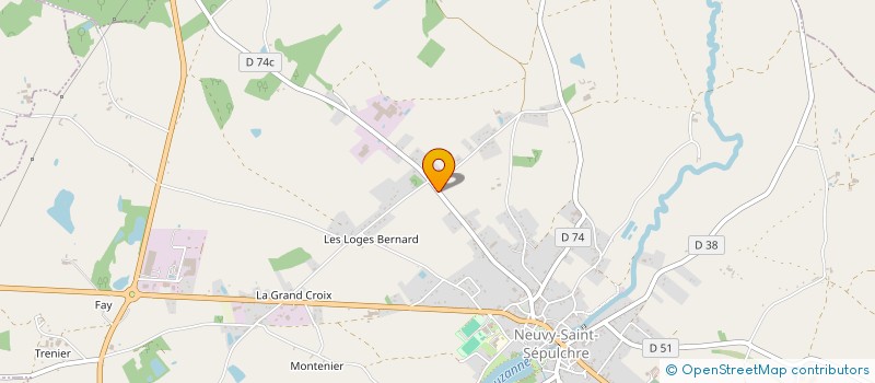 localisation de l'entreprise MADAME NATHALIE VIVIER à NEUVY-SAINT-SEPULCHRE