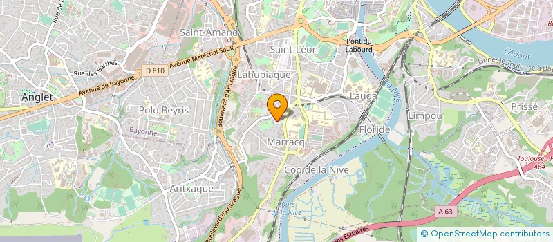 localisation de l'entreprise MADAME NATHALIE VIVIER à BAYONNE