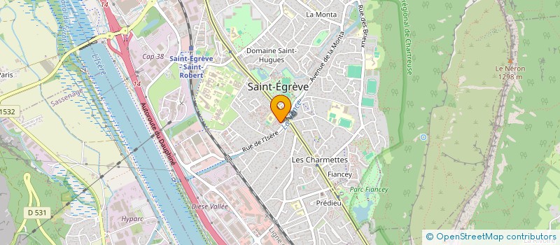 localisation de l'entreprise MADAME NATHALIE VIZZINI  SAINT-EGREVE